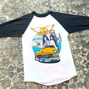 RARE size L vintage AEROSMITH 1988 “s.o.m.f” California tour Tshirt